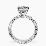 14kt White Gold Celeste Side Oval Lab Diamond Eternity Ring side right image one