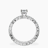 Platinum Celeste Side Oval Lab Diamond Eternity Ring side right image one