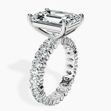 Platinum Celeste Side Oval Lab Diamond Eternity Ring standing product image one