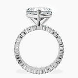 14kt White Gold Celeste Side Oval Lab Diamond Eternity Ring side right image one