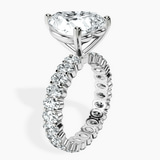 Platinum Celeste Side Oval Lab Diamond Eternity Ring standing product image one