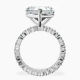 Platinum Celeste Side Oval Lab Diamond Eternity Ring side right image one
