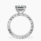 10kt White Gold Celeste Side Oval Lab Diamond Eternity Ring side right image one