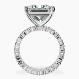 14kt White Gold Celeste Side Oval Lab Diamond Eternity Ring side right image one