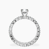 14kt White Gold Celeste Side Oval Lab Diamond Eternity Ring side right image one