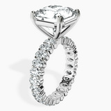 10kt White Gold Celeste Side Oval Lab Diamond Eternity Ring standing product image one