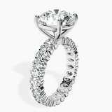 10kt White Gold Celeste Side Oval Lab Diamond Eternity Ring standing product image one