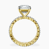10kt Yellow Gold Celeste Side Oval Lab Diamond Eternity Ring side right image one