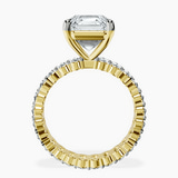 10kt Yellow Gold Celeste Side Oval Lab Diamond Eternity Ring side right image one