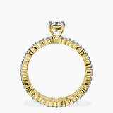 18kt Yellow Gold Celeste Side Oval Lab Diamond Eternity Ring side right image one