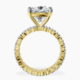 14kt Yellow Gold Celeste Side Oval Lab Diamond Eternity Ring side right image one