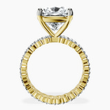 10kt Yellow Gold Celeste Side Oval Lab Diamond Eternity Ring side right image one