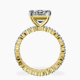 10kt Yellow Gold Celeste Side Oval Lab Diamond Eternity Ring side right image one