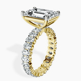 10kt Yellow Gold Celeste Side Oval Lab Diamond Eternity Ring standing product image one
