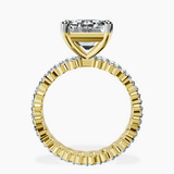 10kt Yellow Gold Celeste Side Oval Lab Diamond Eternity Ring side right image one