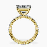 10kt Yellow Gold Celeste Side Oval Lab Diamond Eternity Ring side right image one