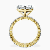 18kt Yellow Gold Celeste Side Oval Lab Diamond Eternity Ring side right image one