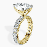 10kt Yellow Gold Celeste Side Oval Lab Diamond Eternity Ring standing product image one