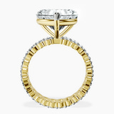 10kt Yellow Gold Celeste Side Oval Lab Diamond Eternity Ring side right image one