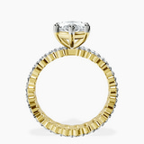 14kt Yellow Gold Celeste Side Oval Lab Diamond Eternity Ring side right image one