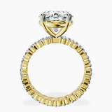 10kt Yellow Gold Celeste Side Oval Lab Diamond Eternity Ring side right image one