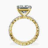 10kt Yellow Gold Celeste Side Oval Lab Diamond Eternity Ring side right image one