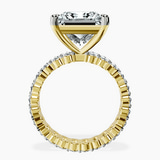 10kt Yellow Gold Celeste Side Oval Lab Diamond Eternity Ring side right image one
