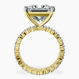 10kt Yellow Gold Celeste Side Oval Lab Diamond Eternity Ring side right image one