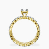 18kt Yellow Gold Celeste Side Oval Lab Diamond Eternity Ring side right image one