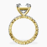 10kt Yellow Gold Celeste Side Oval Lab Diamond Eternity Ring side right image one