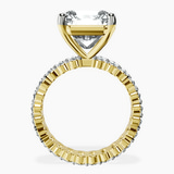 10kt Yellow Gold Celeste Side Oval Lab Diamond Eternity Ring side right image one
