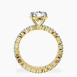 9ct Yellow Gold Celeste Side Oval Lab Diamond Eternity Ring side right image one
