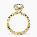10kt Yellow Gold Celeste Side Oval Lab Diamond Eternity Ring side right image one