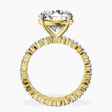10kt Yellow Gold Celeste Side Oval Lab Diamond Eternity Ring side right image one
