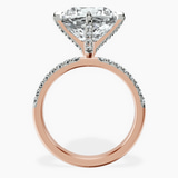 18kt Rose Gold Sara Tapered Eternity Lab Diamond Ring side right image one