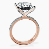 14kt Rose Gold Sara Tapered Eternity Lab Diamond Ring side right image one