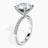 10kt White Gold Sara Tapered Eternity Lab Diamond Ring standing product image one