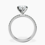 9ct White Gold Sara Tapered Eternity Lab Diamond Ring side right image one