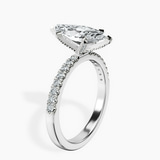 9ct White Gold Sara Tapered Eternity Lab Diamond Ring standing product image one