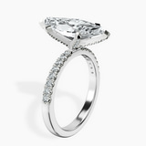 10kt White Gold Sara Tapered Eternity Lab Diamond Ring standing product image one