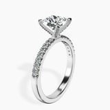 10kt White Gold Sara Tapered Eternity Lab Diamond Ring standing product image one