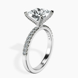 Platinum Sara Tapered Eternity Lab Diamond Ring standing product image one