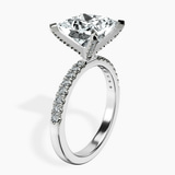 Platinum Sara Tapered Eternity Lab Diamond Ring standing product image one