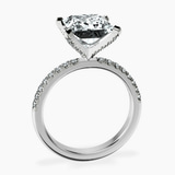 Platinum Sara Tapered Eternity Lab Diamond Ring side right image one