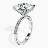 10kt White Gold Sara Tapered Eternity Lab Diamond Ring standing product image one