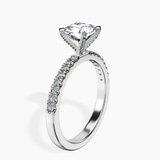 10kt White Gold Sara Tapered Eternity Lab Diamond Ring standing product image one