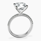 Platinum Sara Tapered Eternity Lab Diamond Ring side right image one
