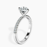 10kt White Gold Sara Tapered Eternity Lab Diamond Ring standing product image one