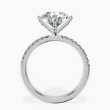 10kt White Gold Sara Tapered Eternity Lab Diamond Ring side right image one