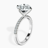 10kt White Gold Sara Tapered Eternity Lab Diamond Ring standing product image one